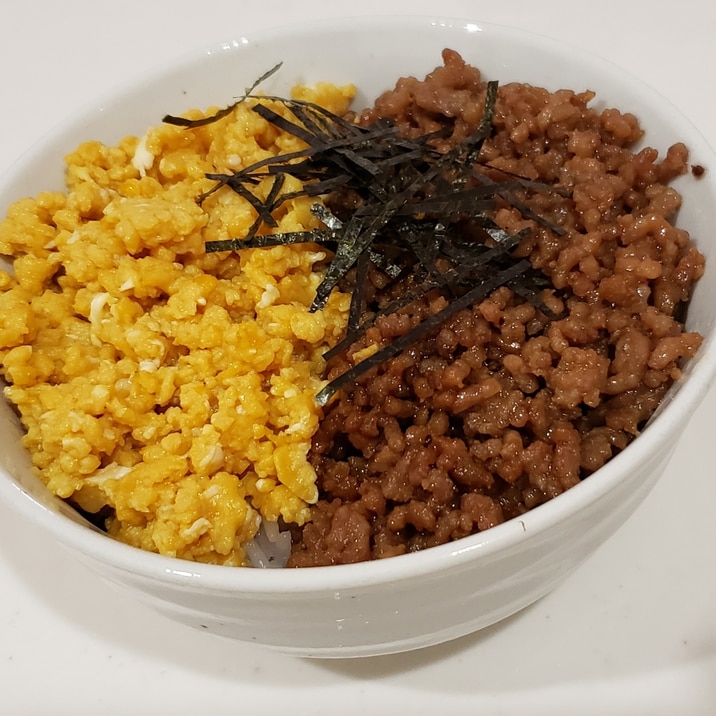 簡単！美味しい☆豚そぼろ丼